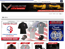 Tablet Screenshot of corvetteracingstore.com